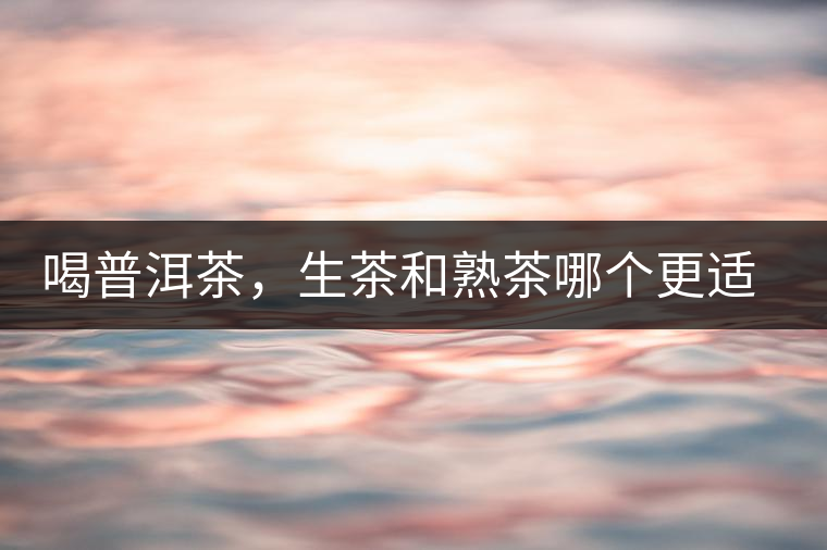 喝普洱茶，生茶和熟茶哪個(gè)更適合你？