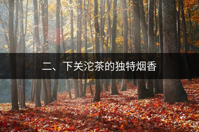 二、下關沱茶的獨特煙香