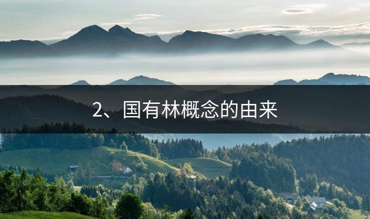 2、國有林概念的由來