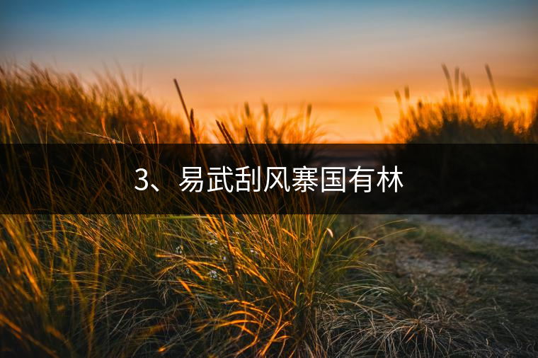 3、易武刮風(fēng)寨國有林