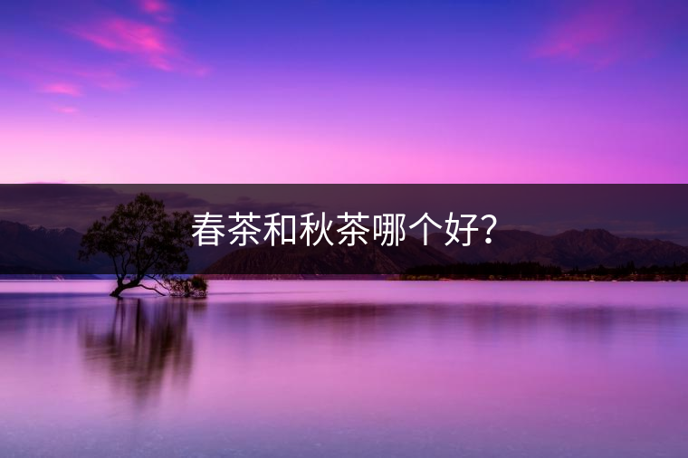 春茶和秋茶哪個好？