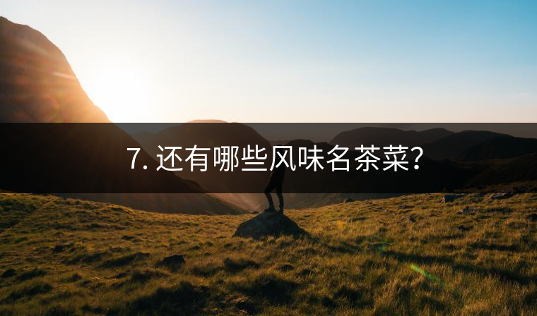 ? 7. 還有哪些風(fēng)味名茶菜？